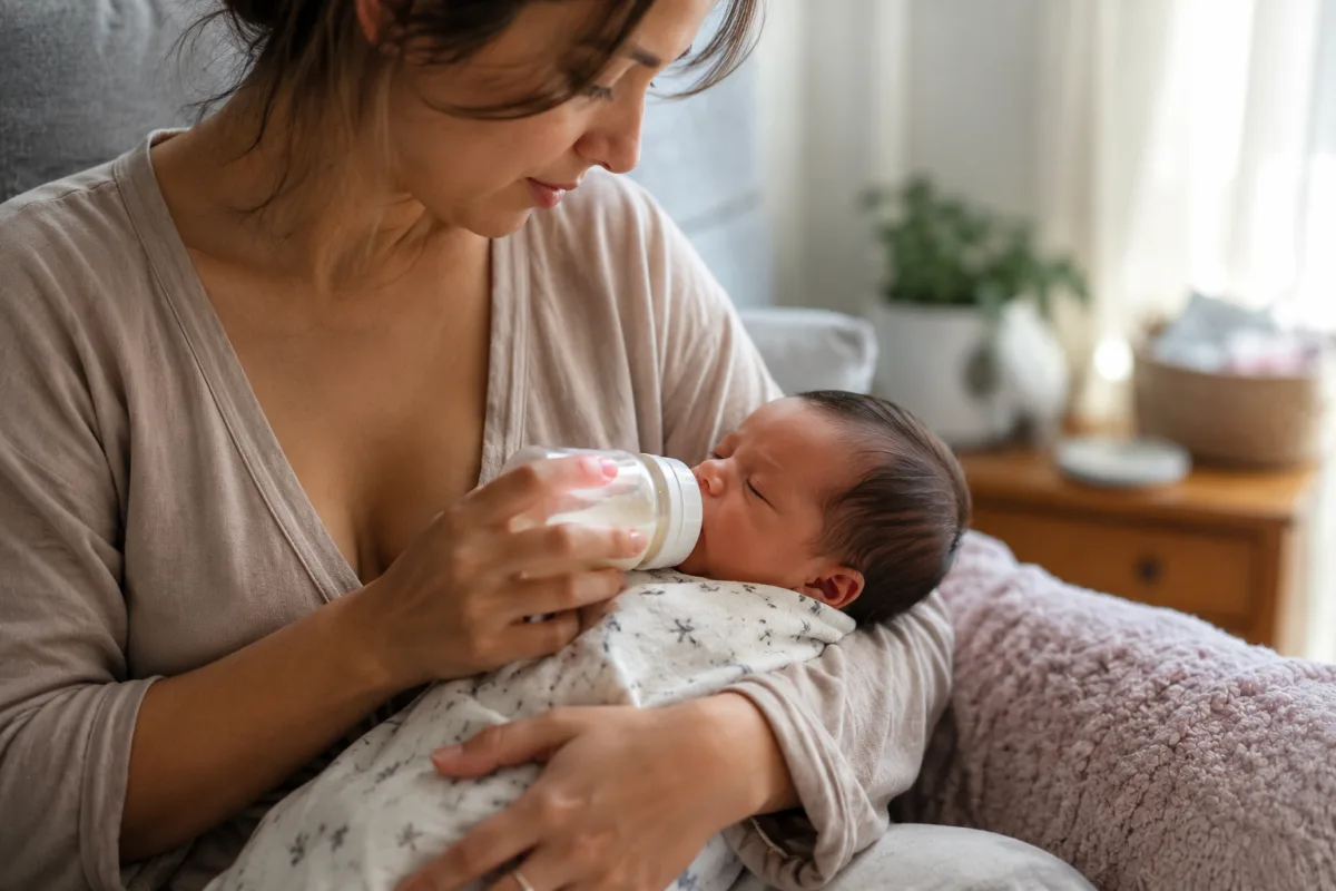 responsive bottle feeding newborn