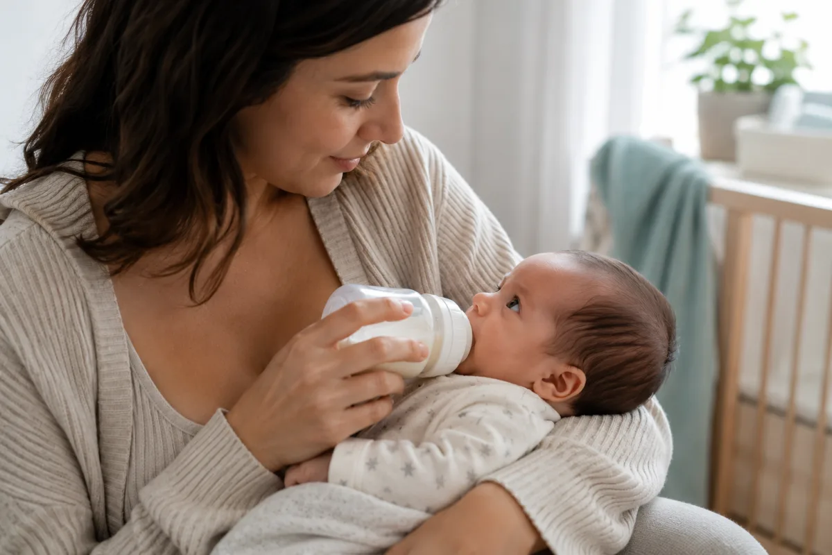 newborn bonding during bottle feed