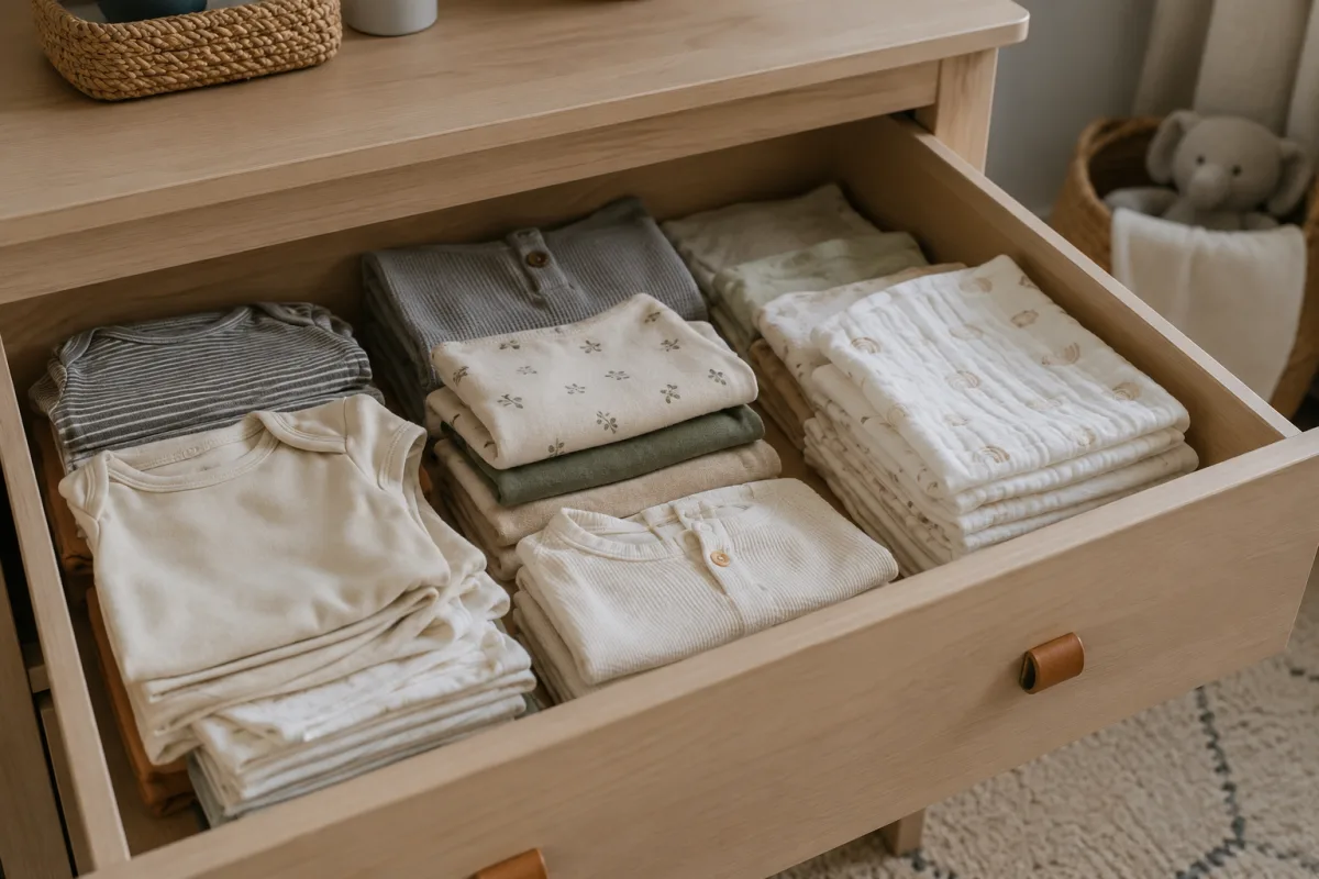 Preparing baby drawer