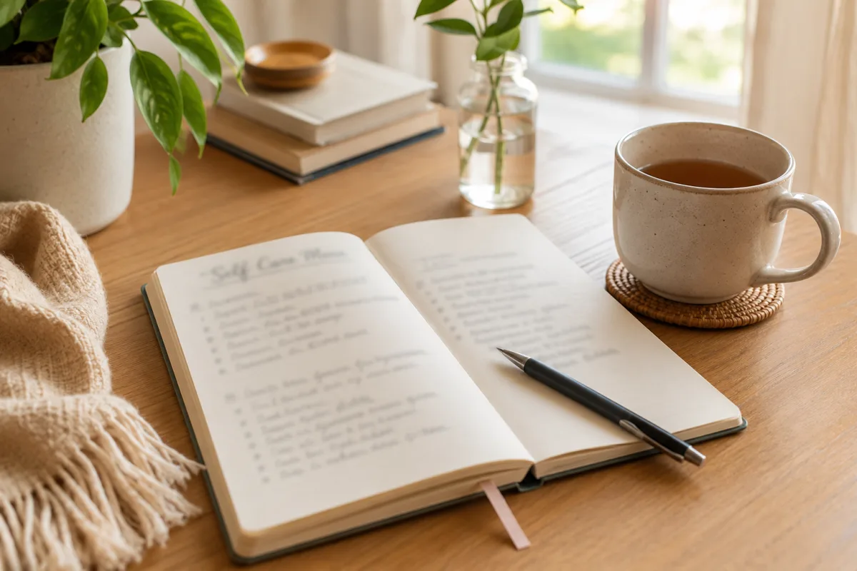 No cost self care menu