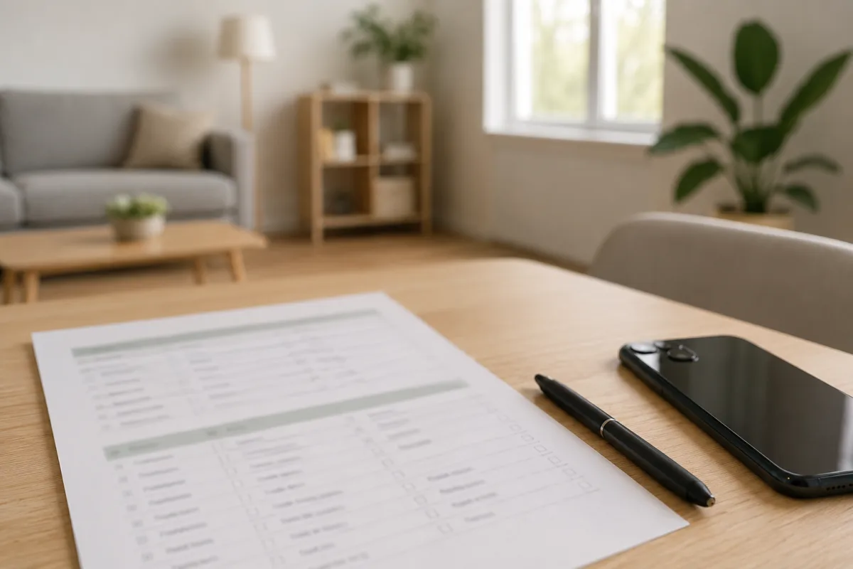 Renters insurance room inventory