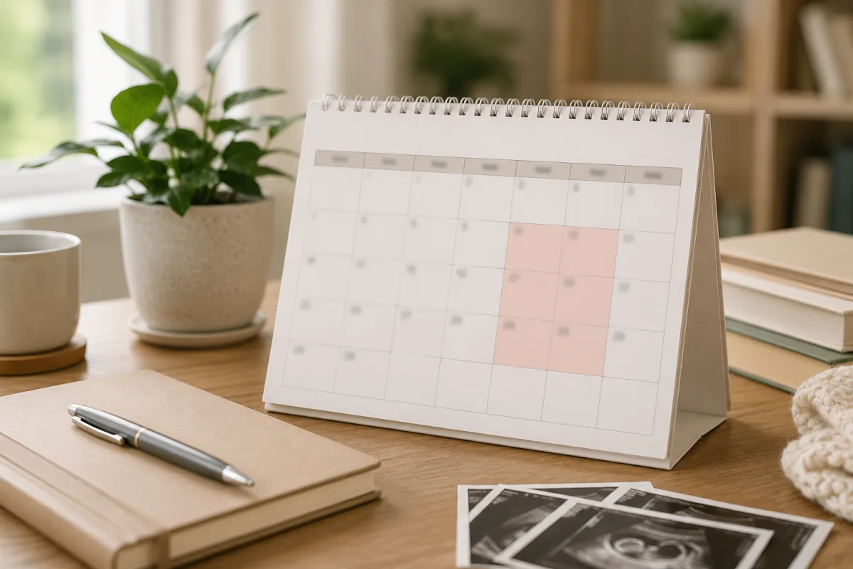 Pregnancy due month calendar