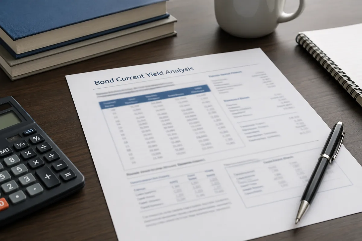 Bond current yield calculation