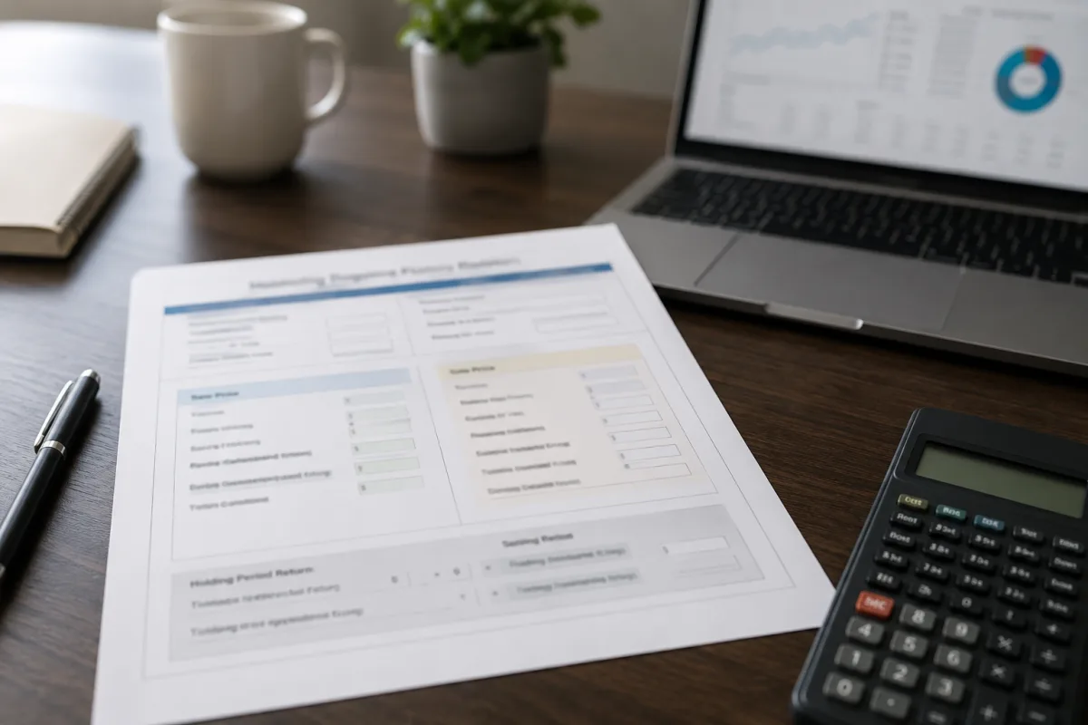 Bond holding period return notes