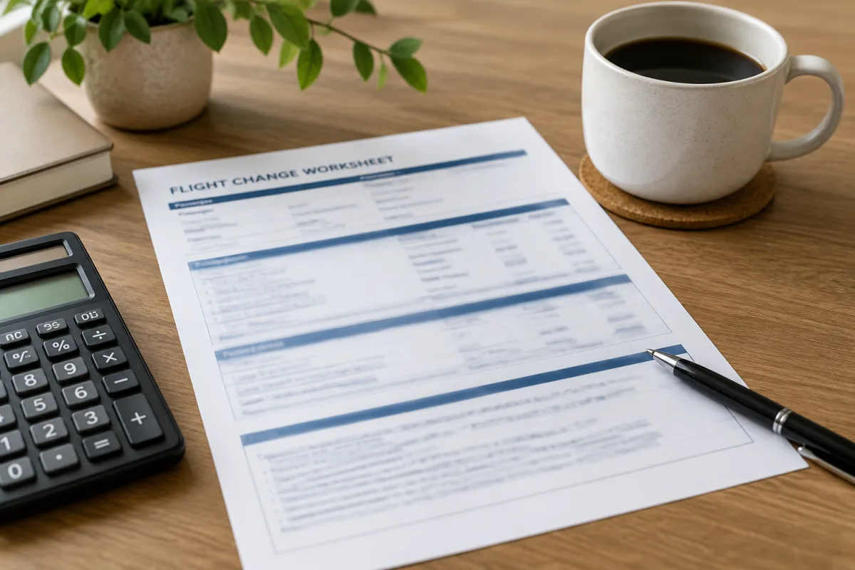 Airline fare rules notes