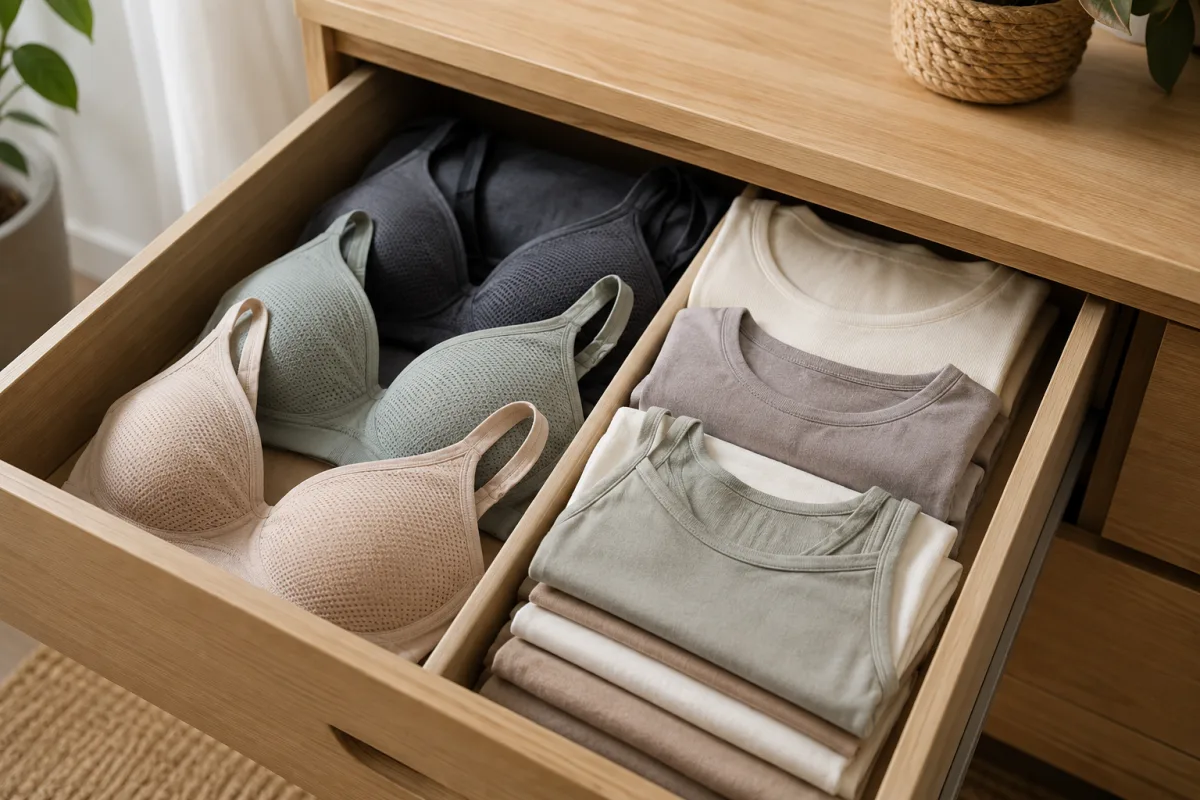 comfortable pregnancy bra drawer