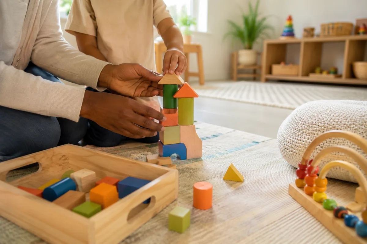 Daycare caregiver child interaction