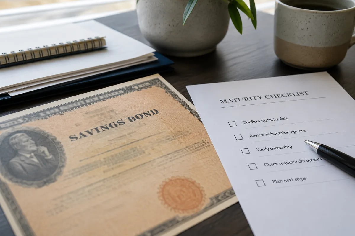 Old savings bond maturity notes