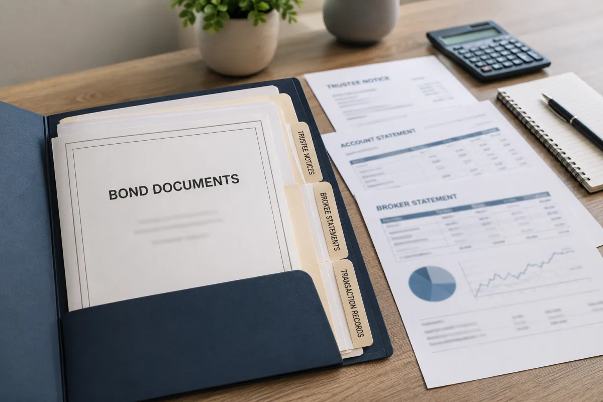Default bond claim document file