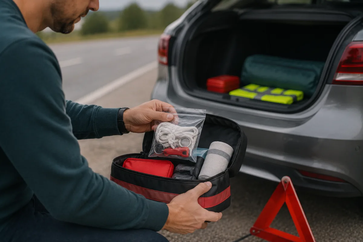driver comparing roadside service options