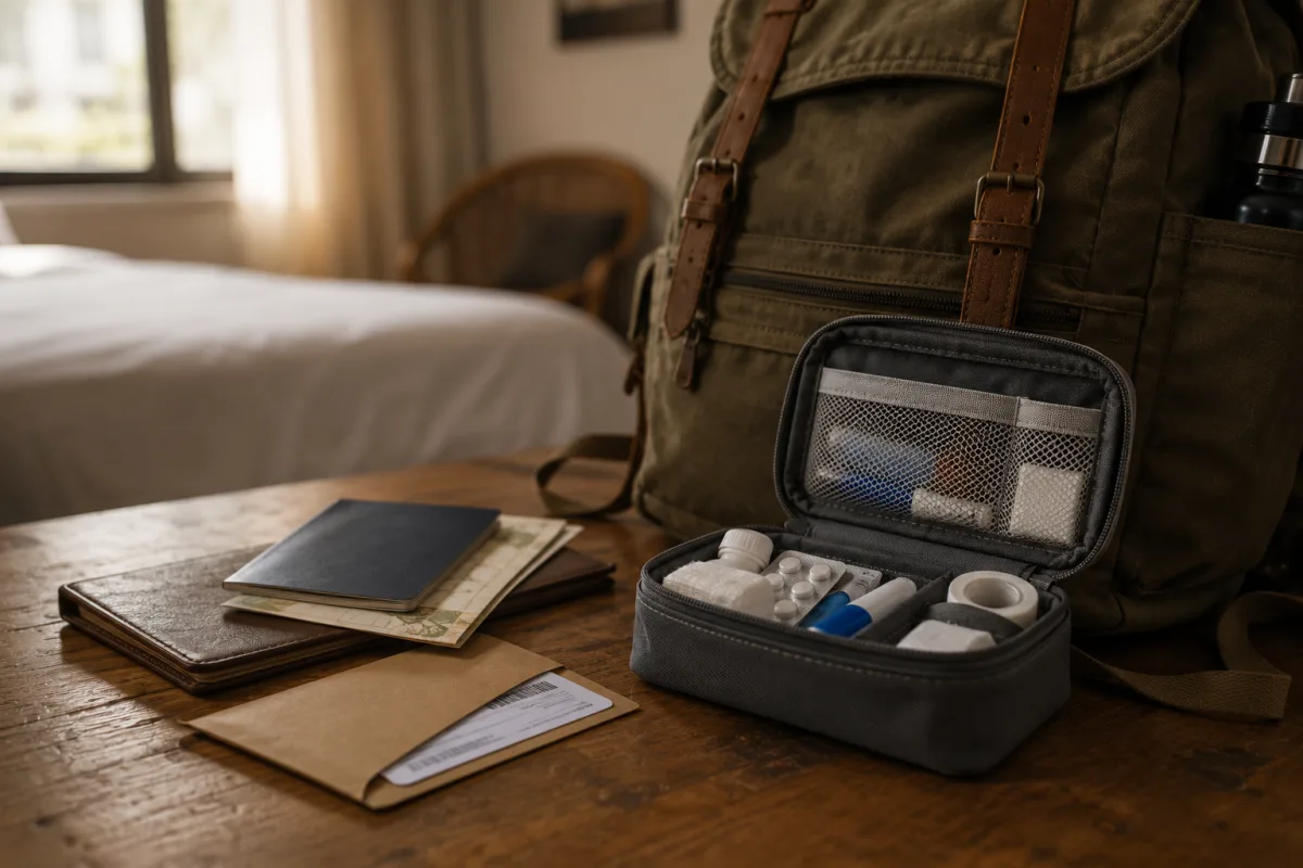 Backpacker medical coverage planning