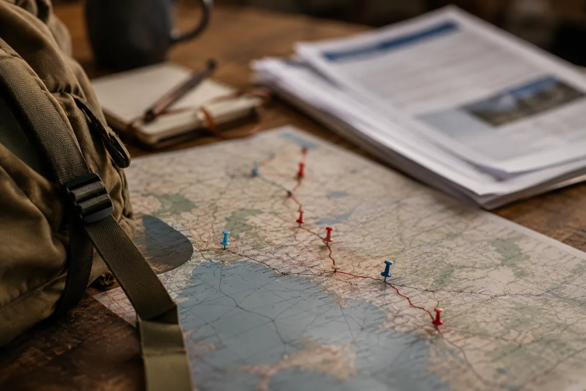 Long route travel insurance documents