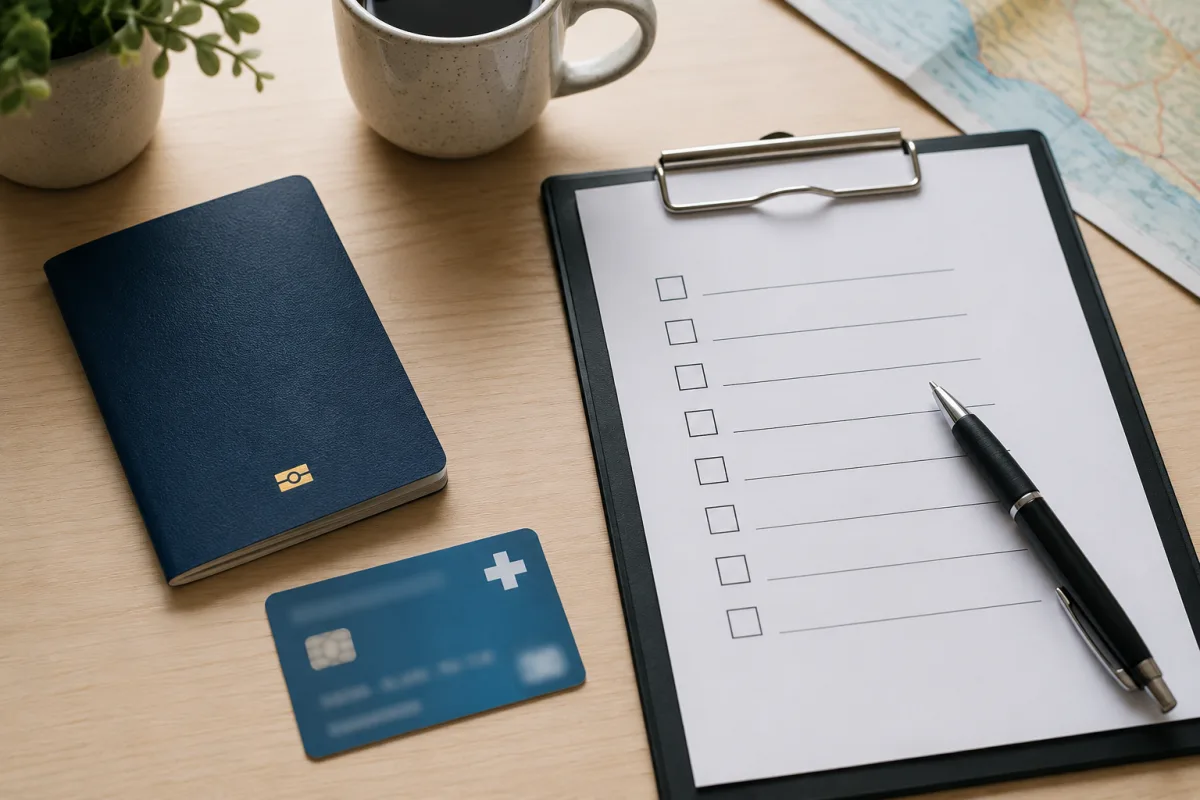 Travel health existing coverage check