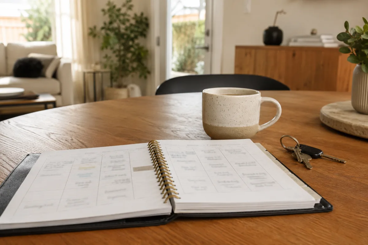 Single parent empty nest routine