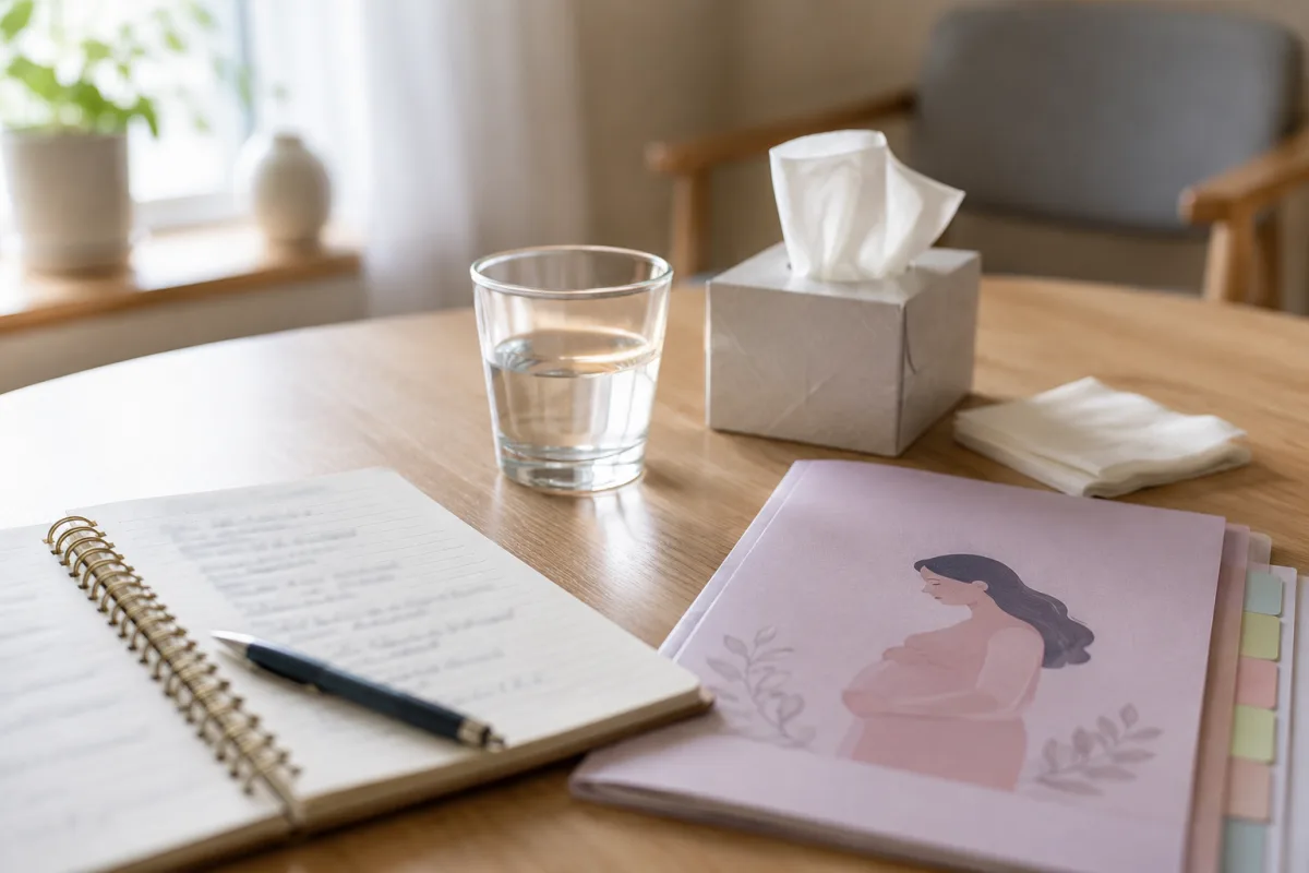 Pregnancy mental health symptom notes