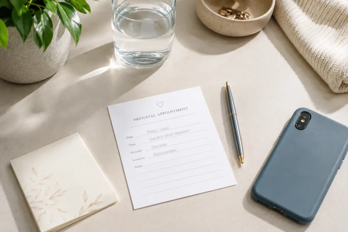 Prenatal appointment mental health note