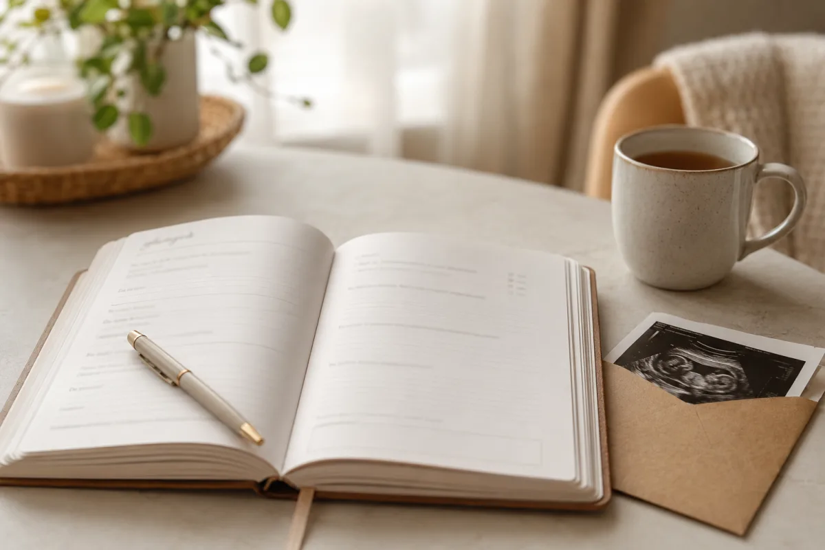 Pregnancy journal weekly page