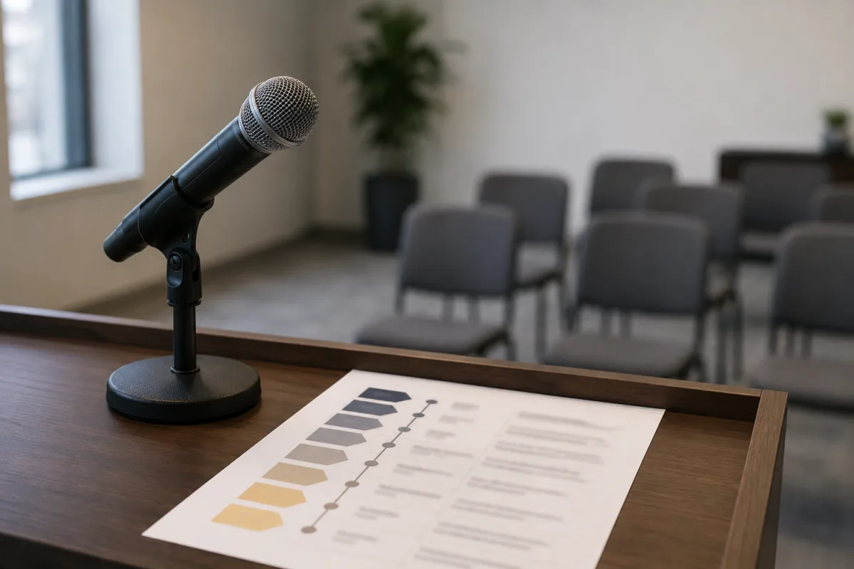 Gradual exposure ladder for stage fright