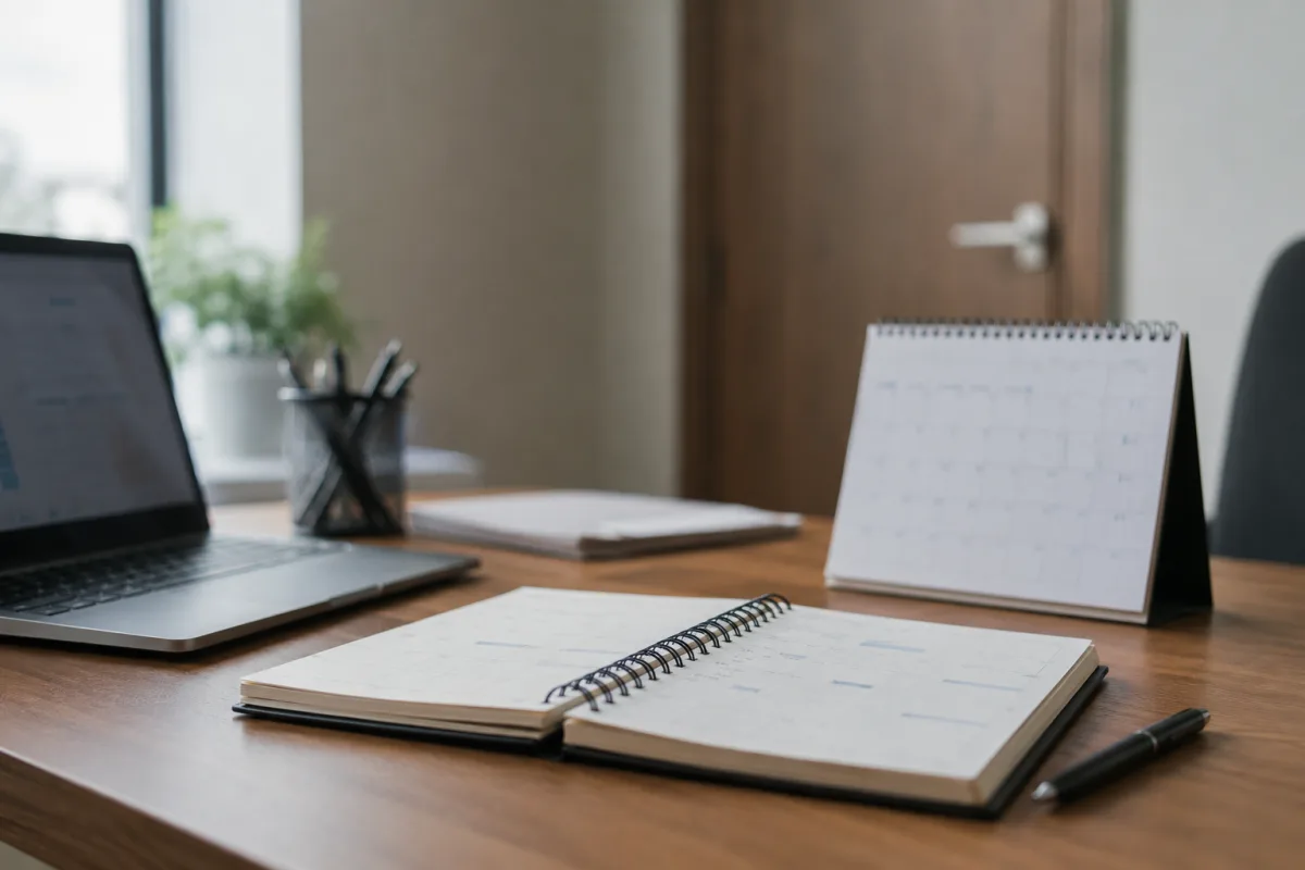 Employee documenting workplace gossip facts privately