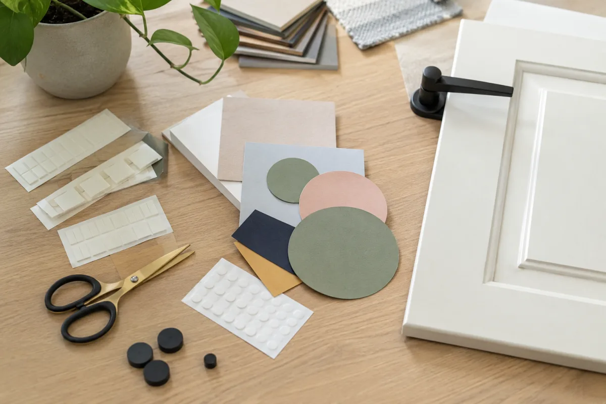 Removable supplies for office door decorating