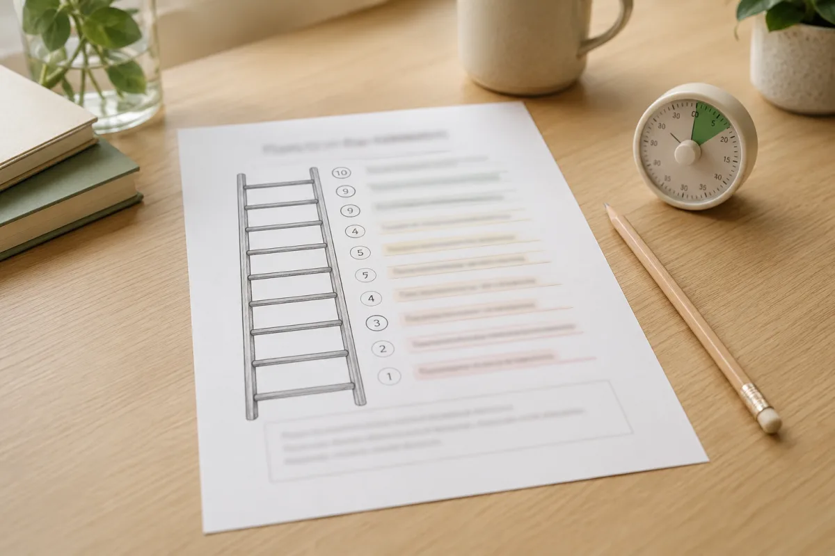 Confidence ladder training page