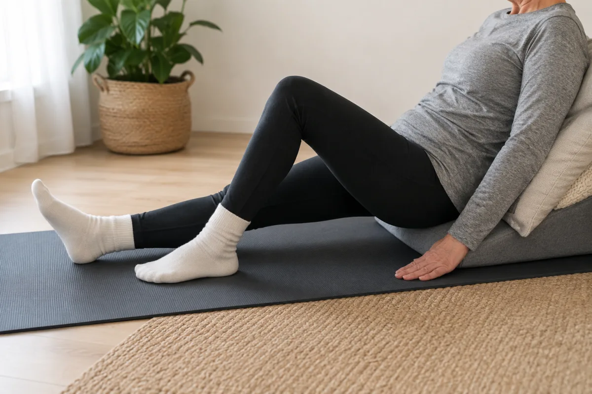 prenatal heel slide exercise