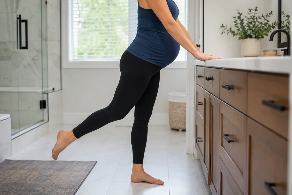 pregnancy standing glute lift