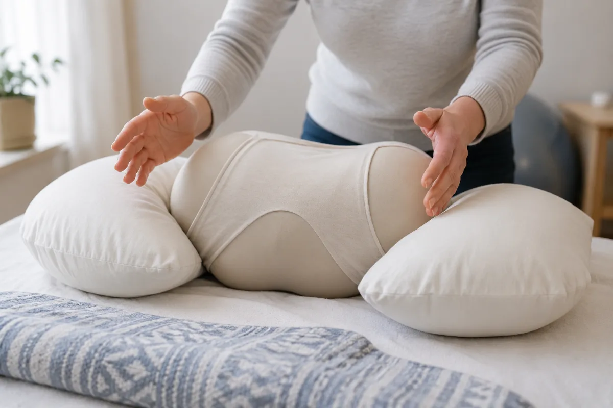 Double hip squeeze hand placement practice
