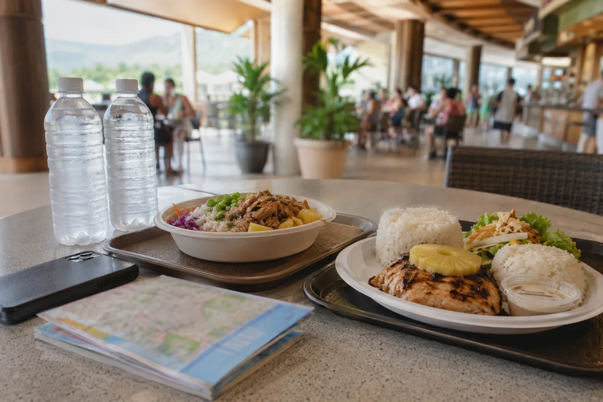 Las Vegas food court meal planning on a budget
