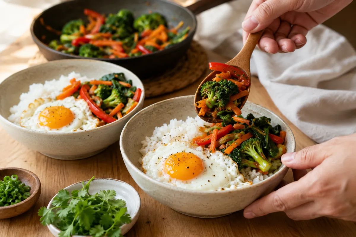 Adding vegetables to familiar meals