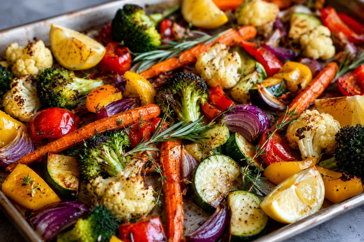 Roasted vegetables with herbs