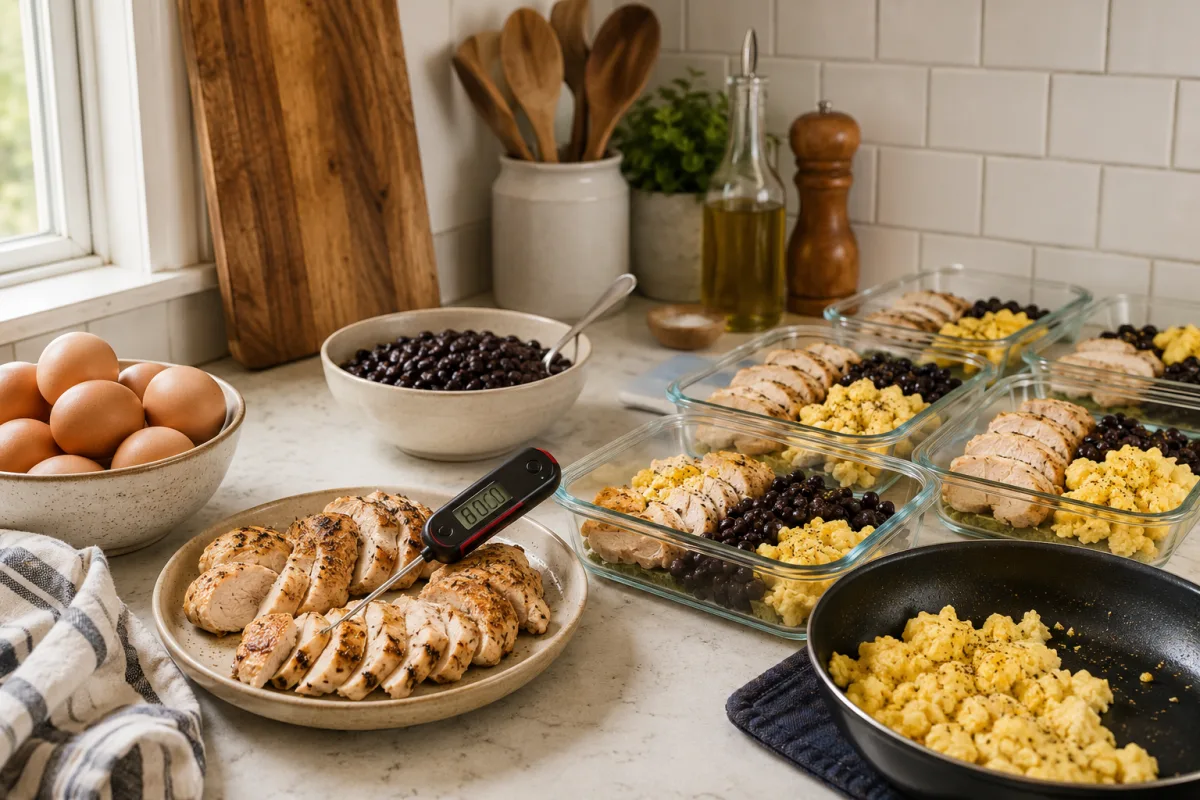 Safe pregnancy protein meal prep