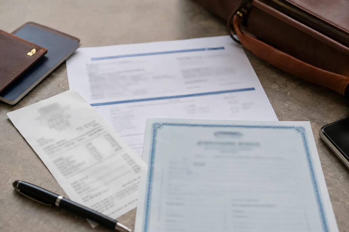 travel supplier proof for claim