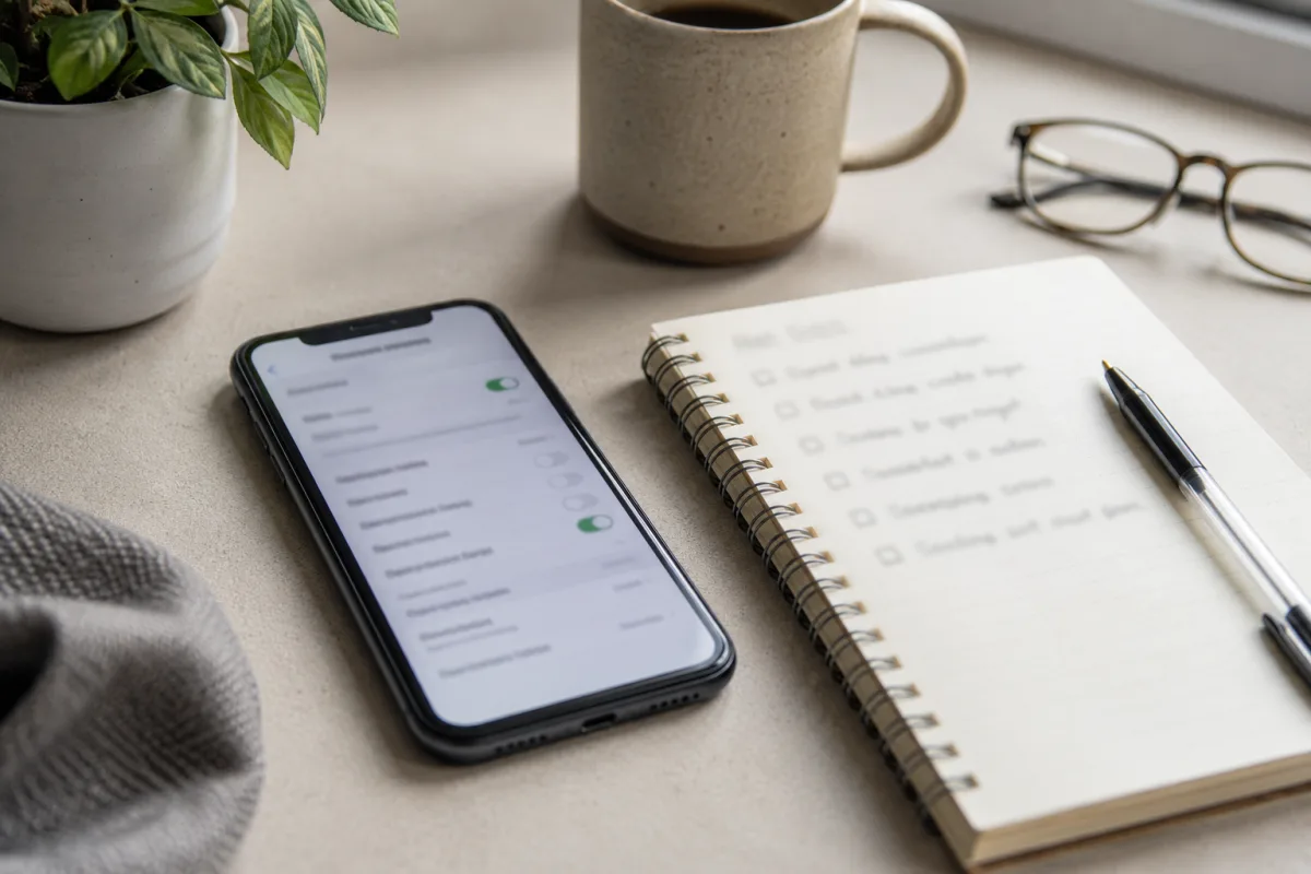 Phone privacy settings checked before creating profile