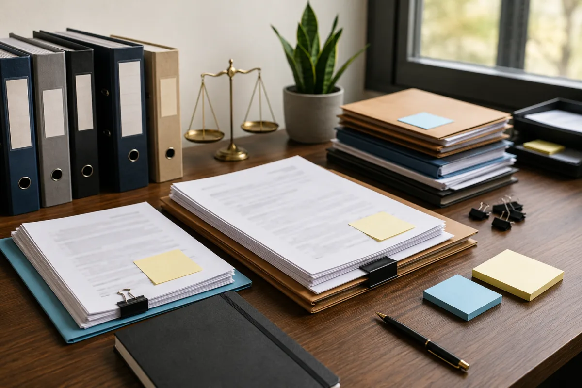 Probate case file gathered for new lawyer