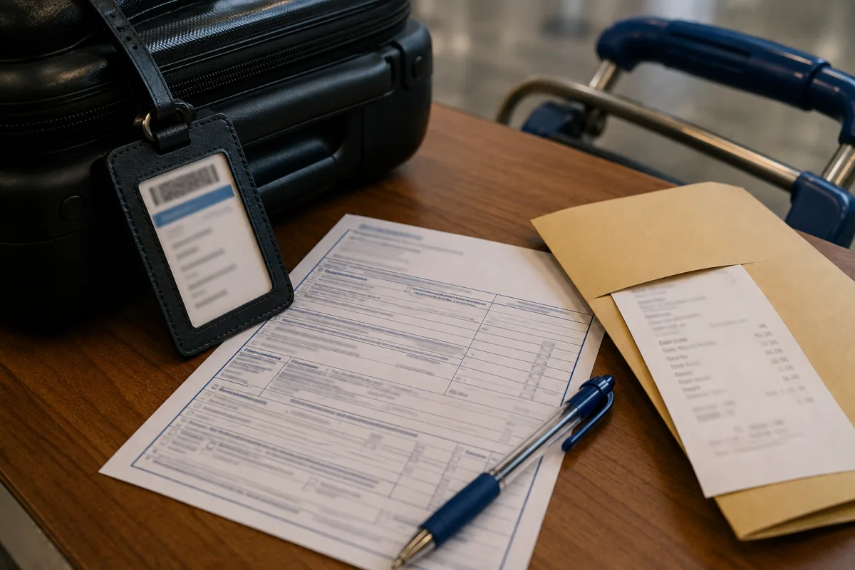 baggage delay insurance documents