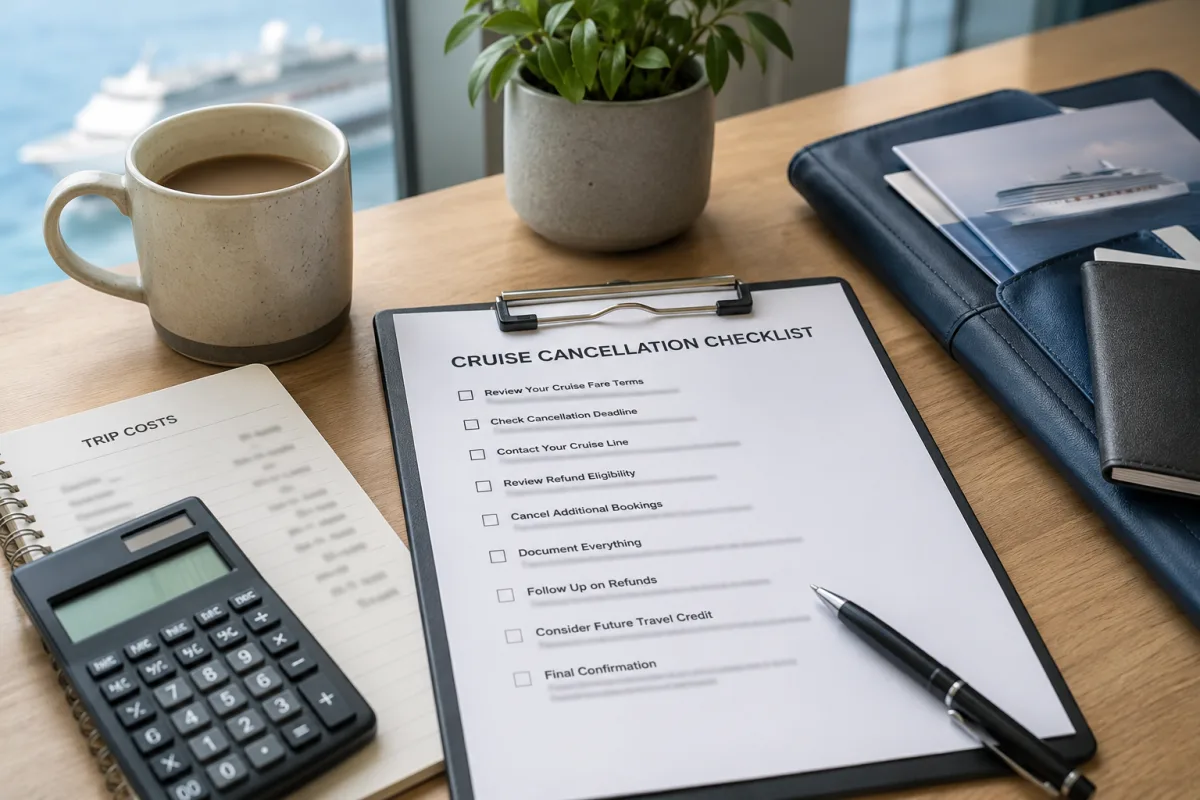 Cruise cancellation coverage checklist