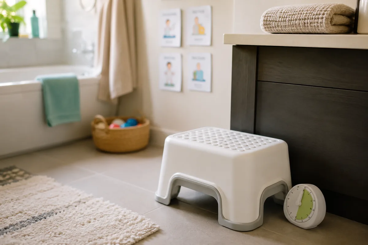 Toddler toilet routine chart