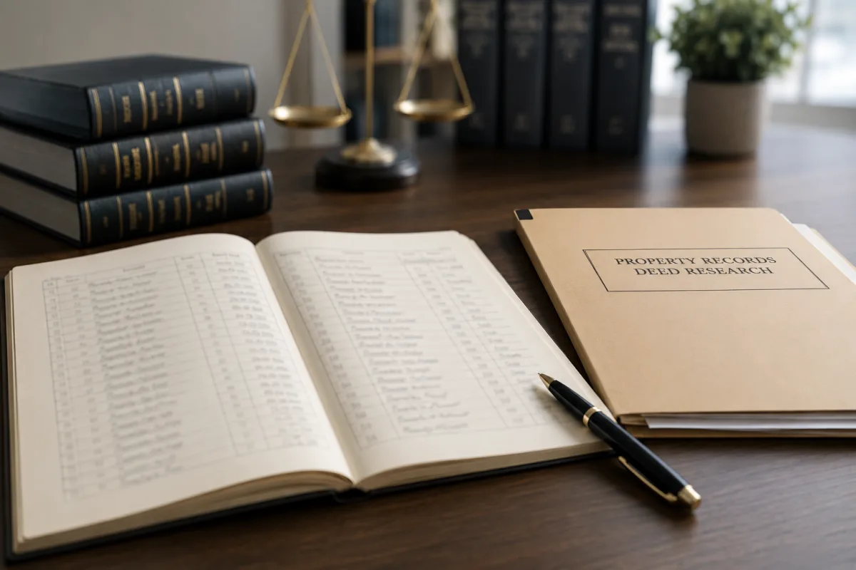 Deed book and page reference notes