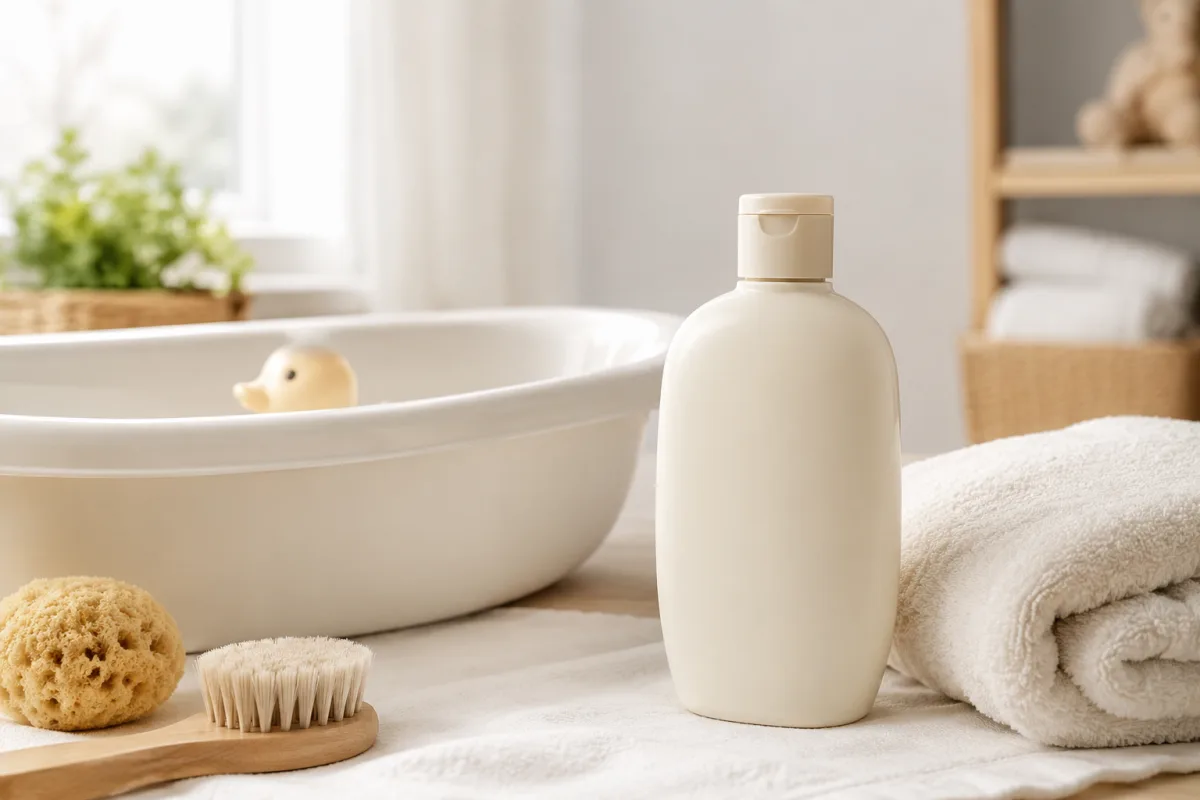 Gentle baby scalp washing