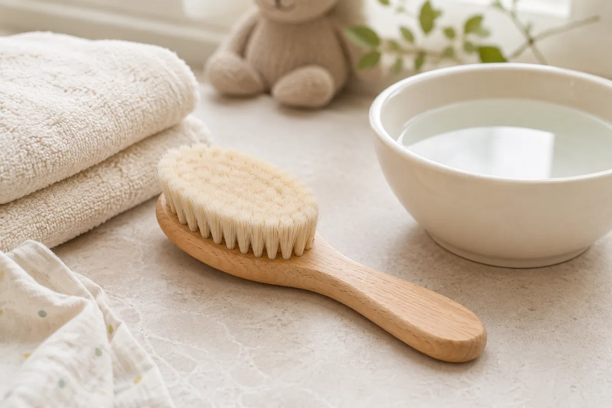 Soft brush for cradle cap