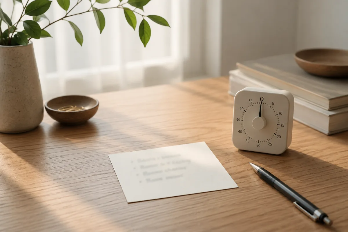 Small confidence action card
