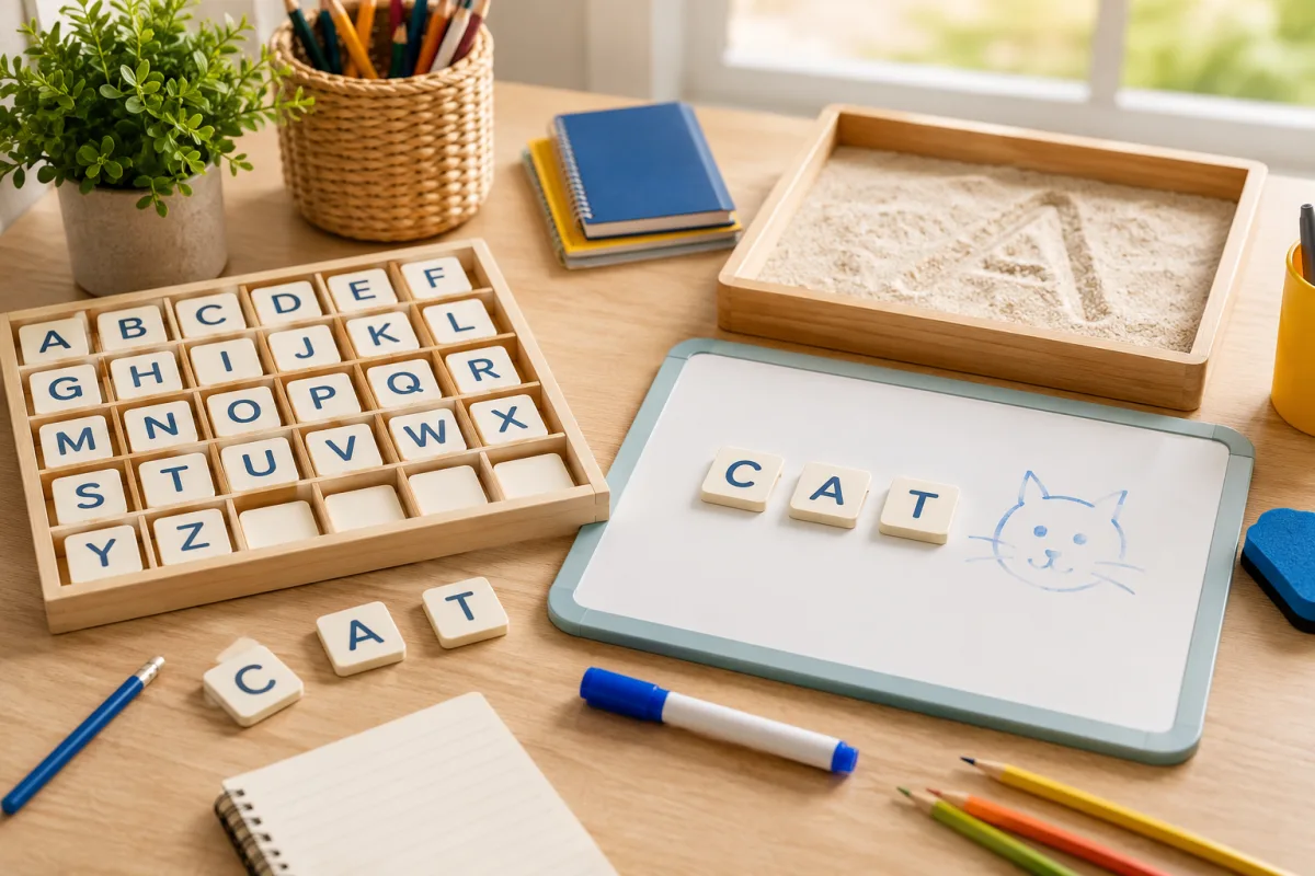 Multisensory spelling practice for ADHD