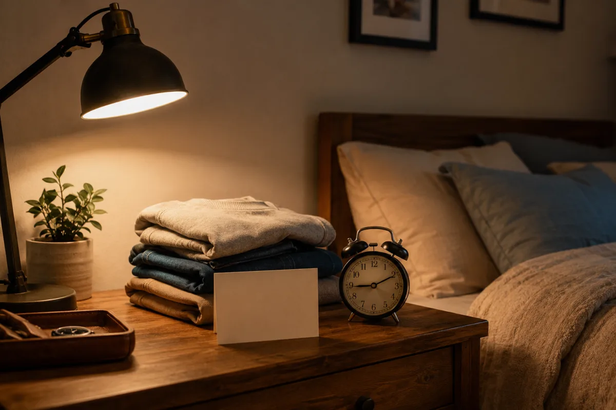 Night routine planning