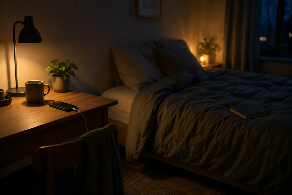 Phone away from bed