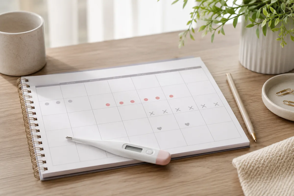 Cycle tracking for fertile window