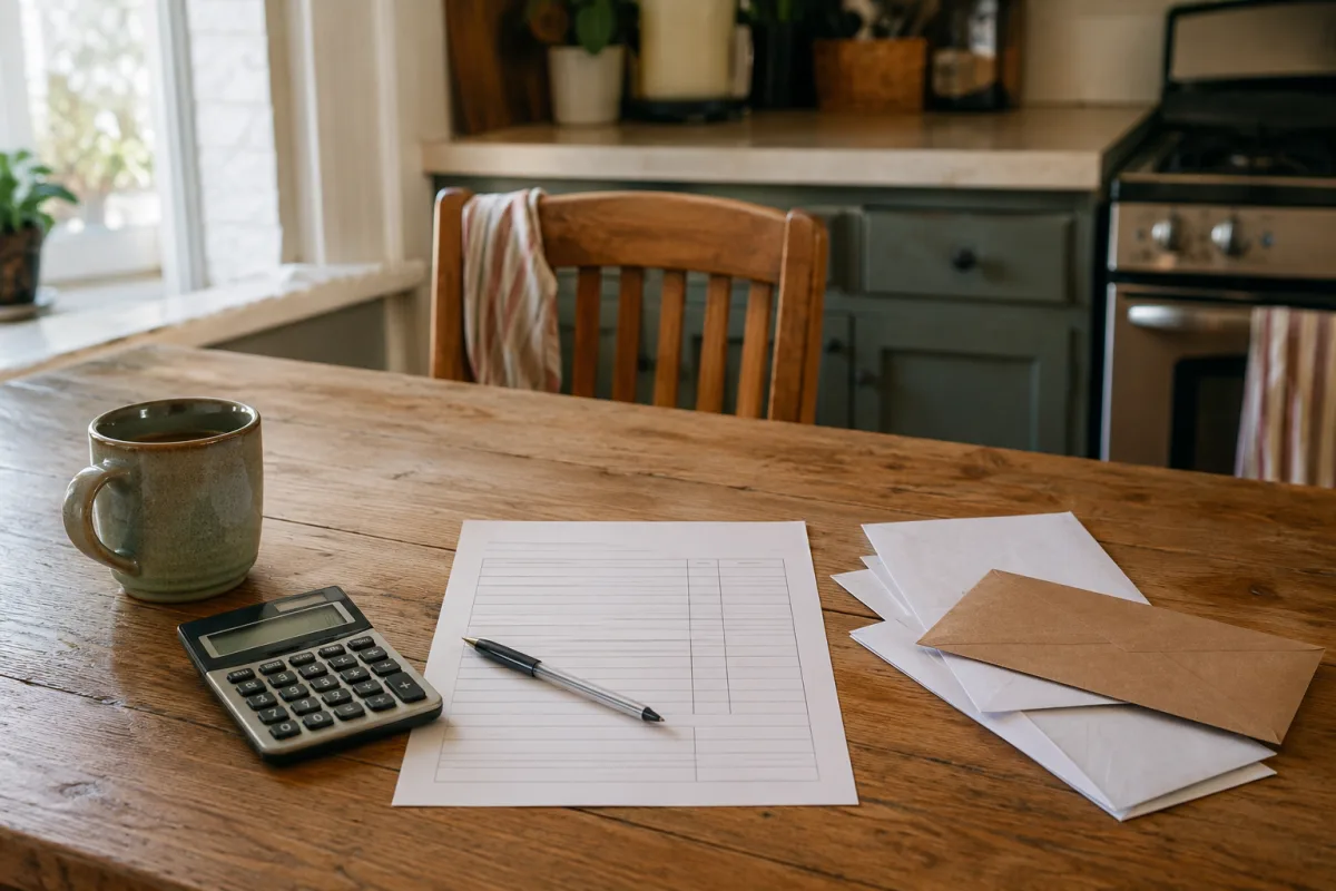 Household budget facts for job uncertainty