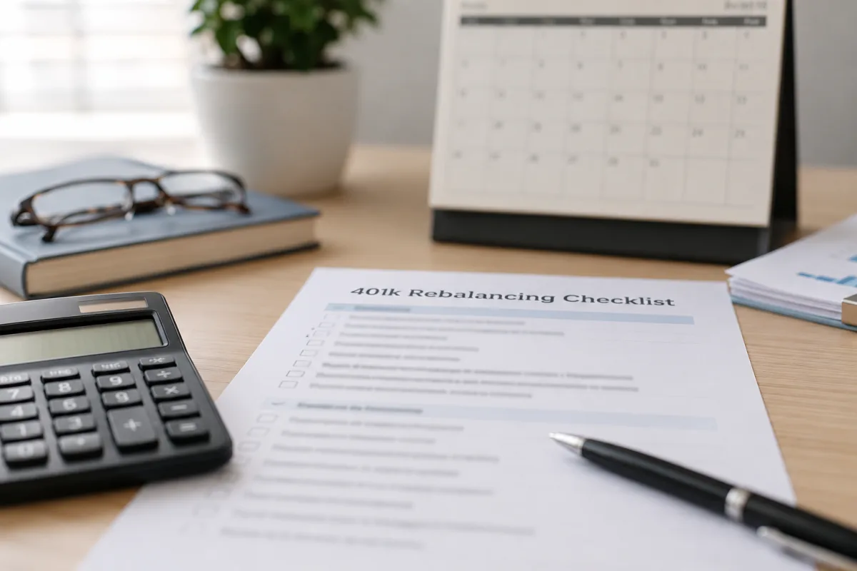 401k rebalancing checklist
