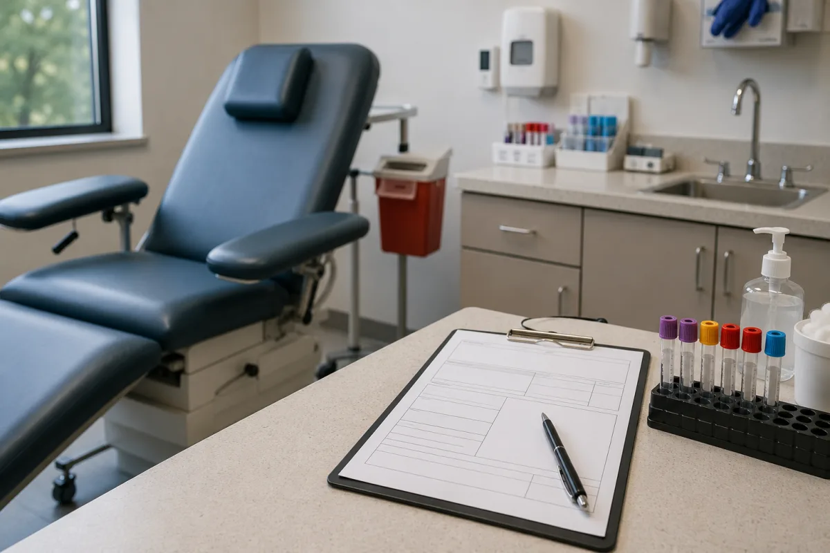 Blood hCG lab test