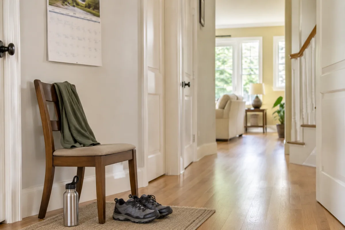 Safe home setup for older adult motivation and daily routine